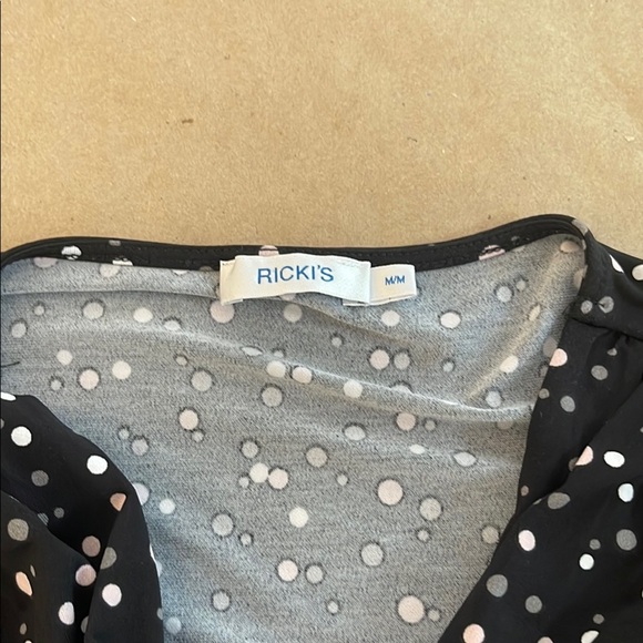 Ricki's Black and White Ruched Tie Front Midi Dress - Picture 2 of 7